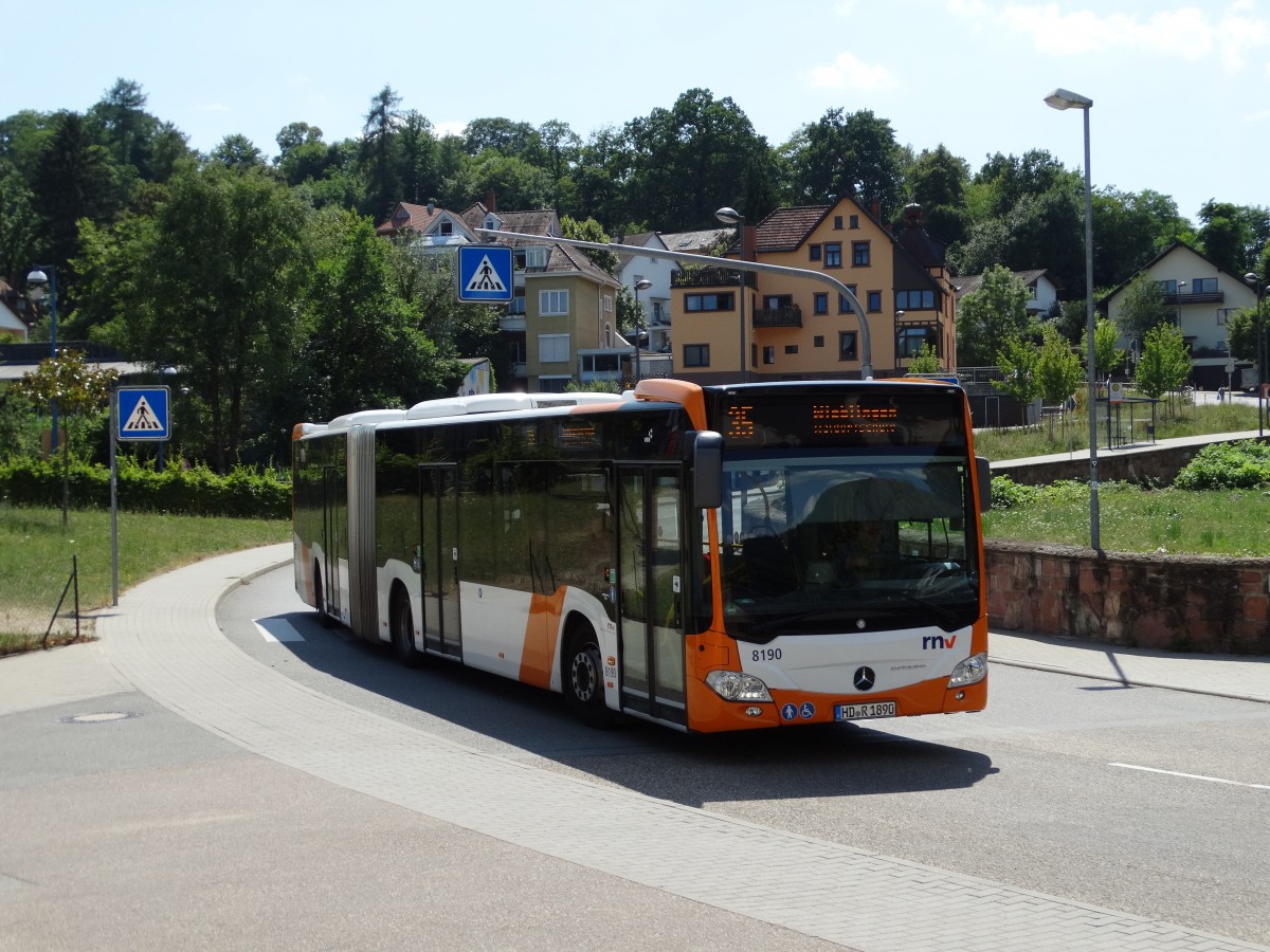 RNV Mercedes Benz Citaro C2 G 8190 am 16.07.15 in Neckargemünd