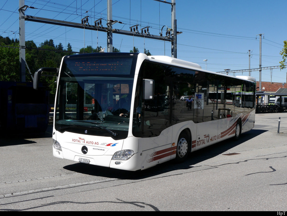 Rottal Auto AG - Mercedes Citaro Nr.48 LU 15034 als Bahnersatz für die BLS in Langnau am 05.07.2020