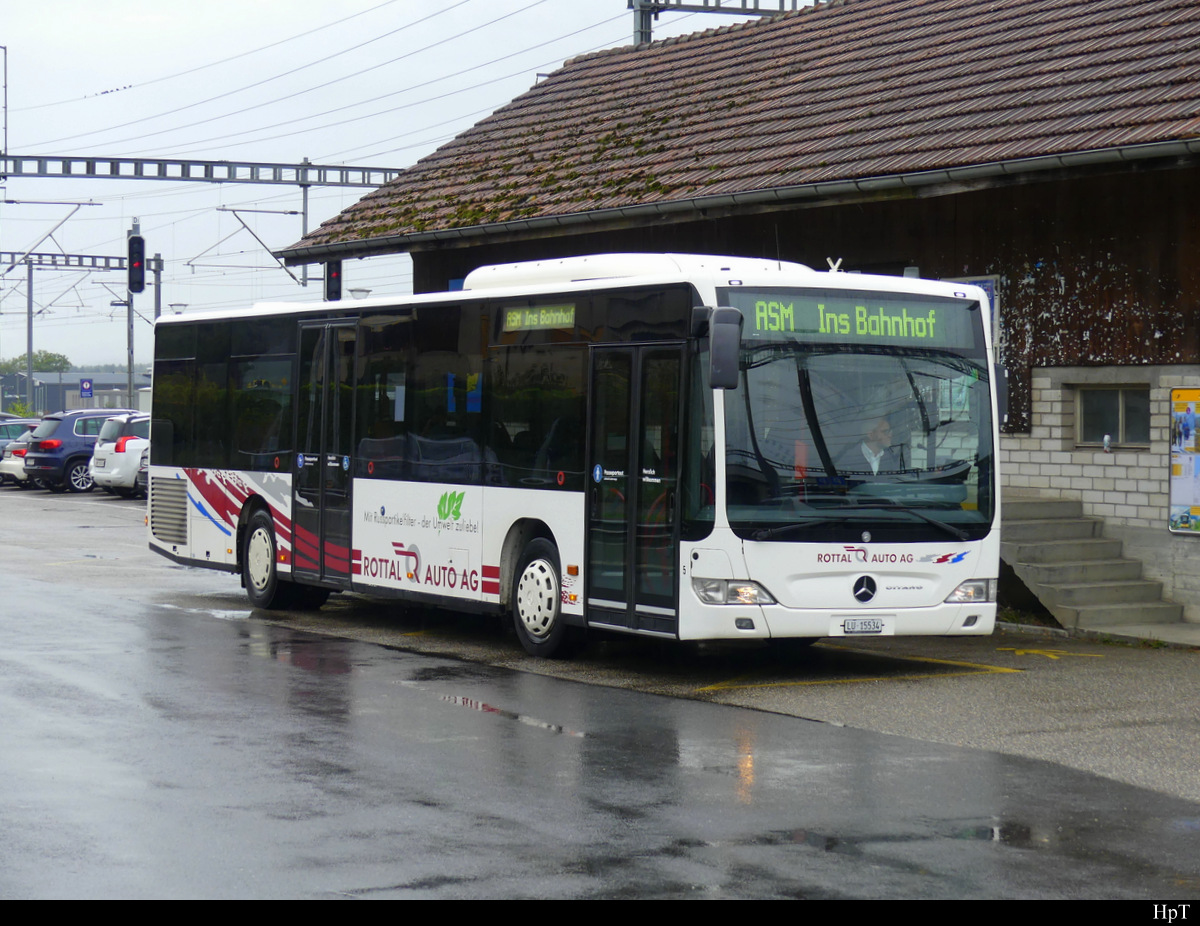 Rottal Bus - Mercedes Citaro  Nr.5  LU  15534 als Bahnersatz für die asm in Ins am 04.10.2021