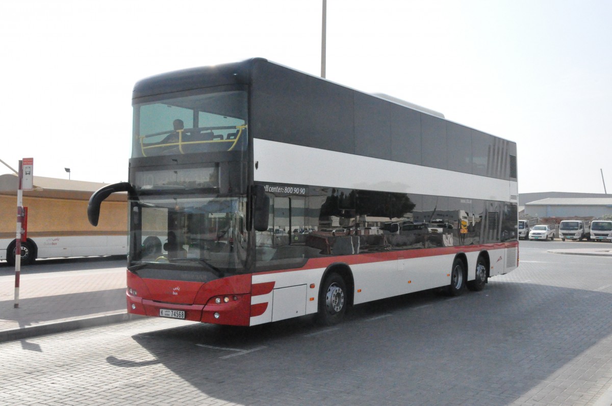 RTA, Dubai. Neoplan N4526 in Al Qouz Bus Station. (20.11.2013)