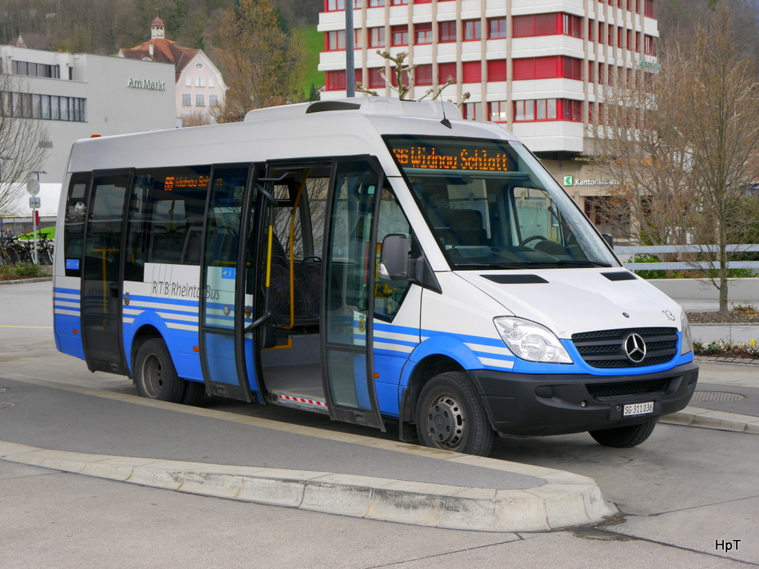 RTB - Mercedes Kleinbus  Nr.13  SG  311036 in Heerbrugg am  27.03.2015