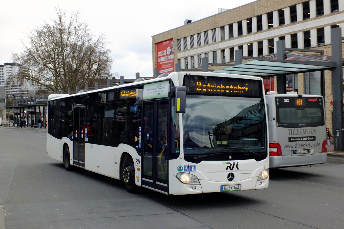 RVK KOM 163
K-ZY 163
Betriebsfahrt
Bergisch Gladbach, S-Bahn
11.03.2023