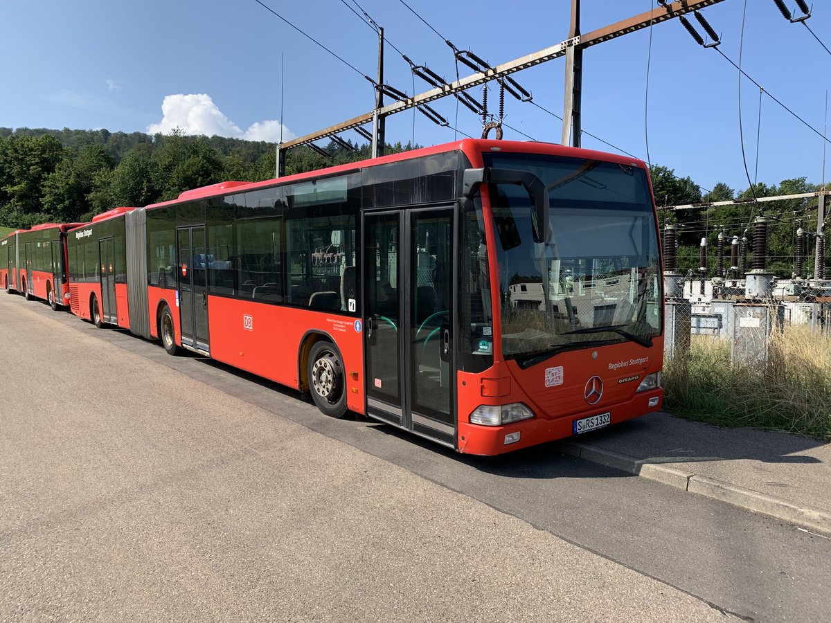 S-RS 1332 (Baujahr 2003) von Regiobus Stuttgart im September 2019 in Aalen, Kochertalstraße