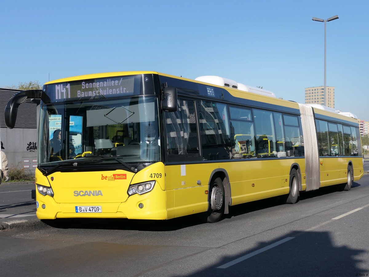 Scania Citywide der BVG in Berlin am 10.10.2021