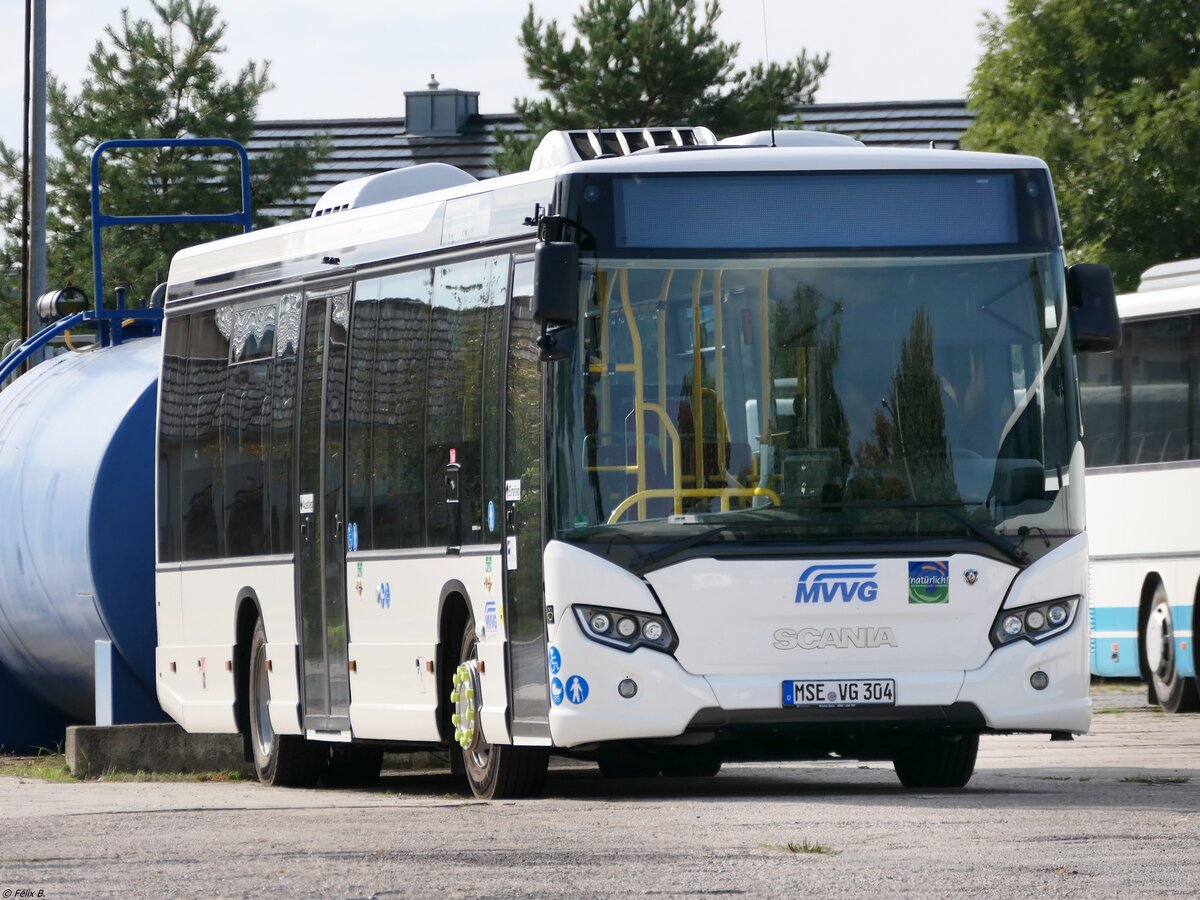 Scania Citywide der MVVG in Altentreptow am 05.09.2021