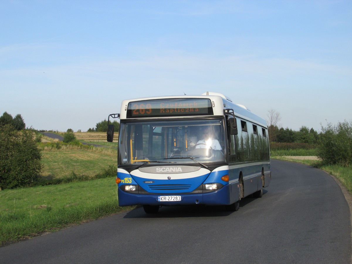 Scania CN94UB (Omni City), MPK Kraków #PS153, 26.08.2015, Rybna