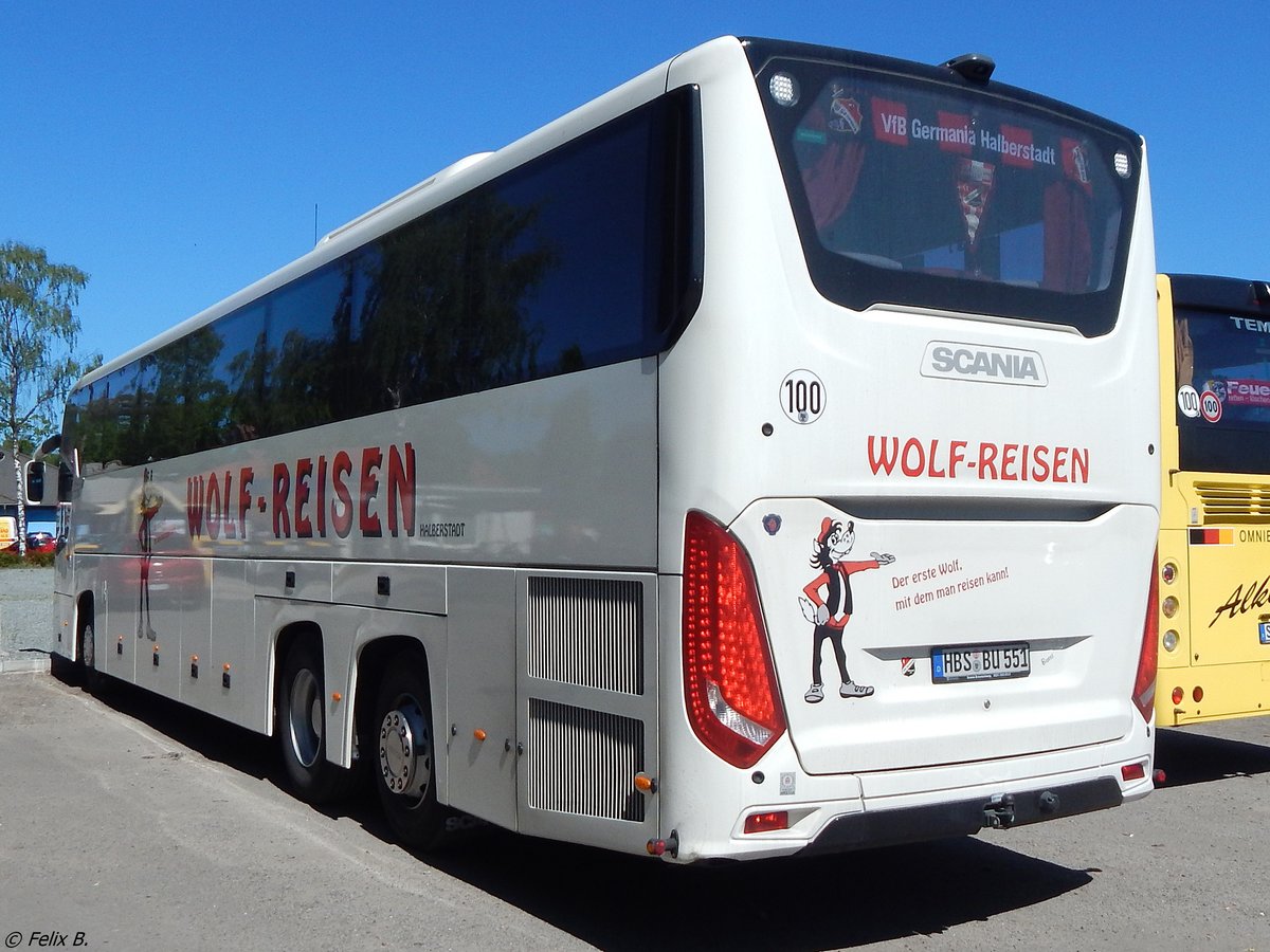 Scania InterLink von Wolf-Reisen aus Deutschland in Binz am 26.05.2017