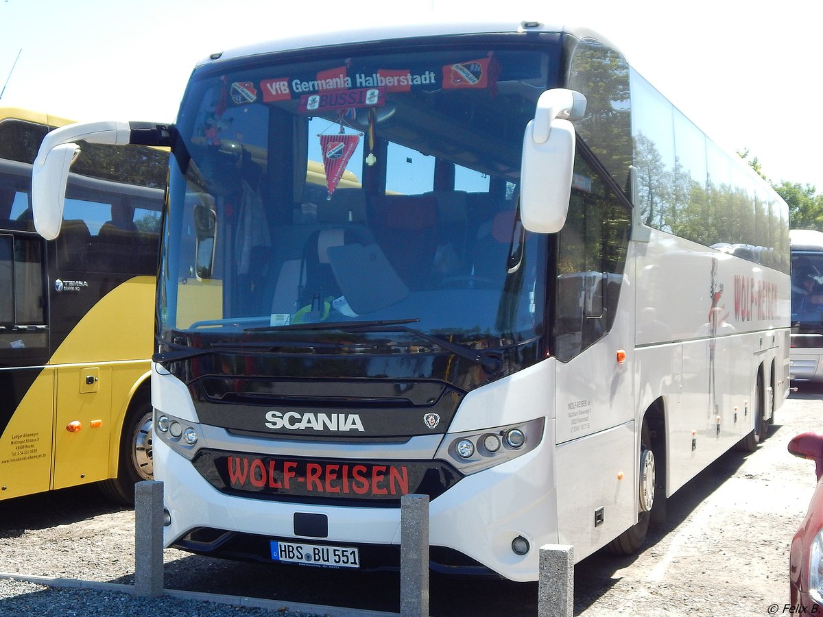 Scania InterLink von Wolf-Reisen aus Deutschland in Binz am 26.05.2017
