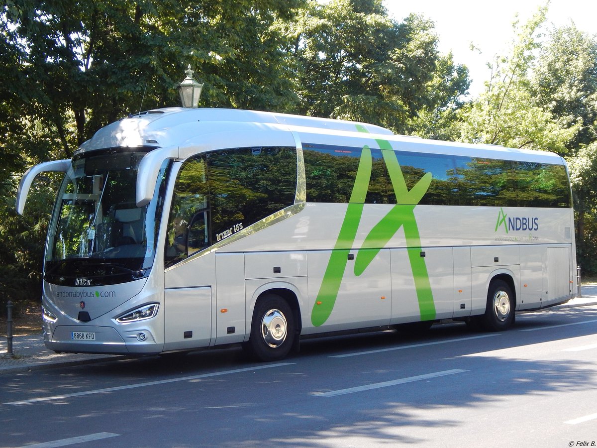 Scania Irizar von Andbus aus Andorra in Berlin am 06.08.2018 