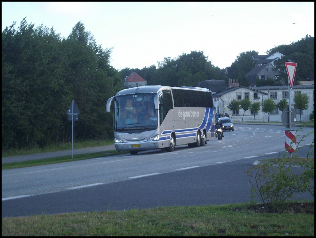 Scania Irizar von De graa busser aus Dänemark in Lietzow am 06.09.2012