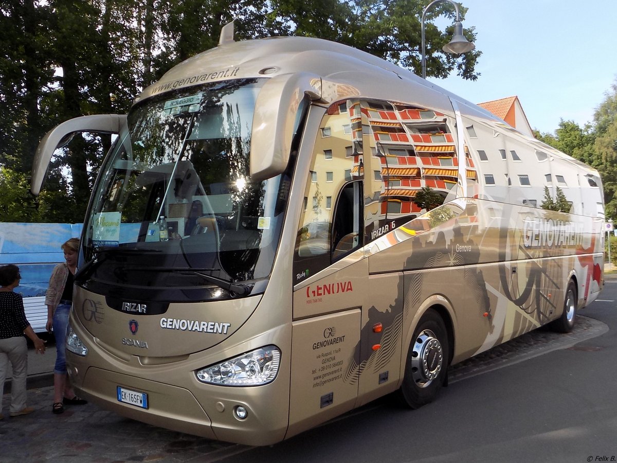 Scania Irizar von Genovarent aus Italien in Binz am 01.08.2014