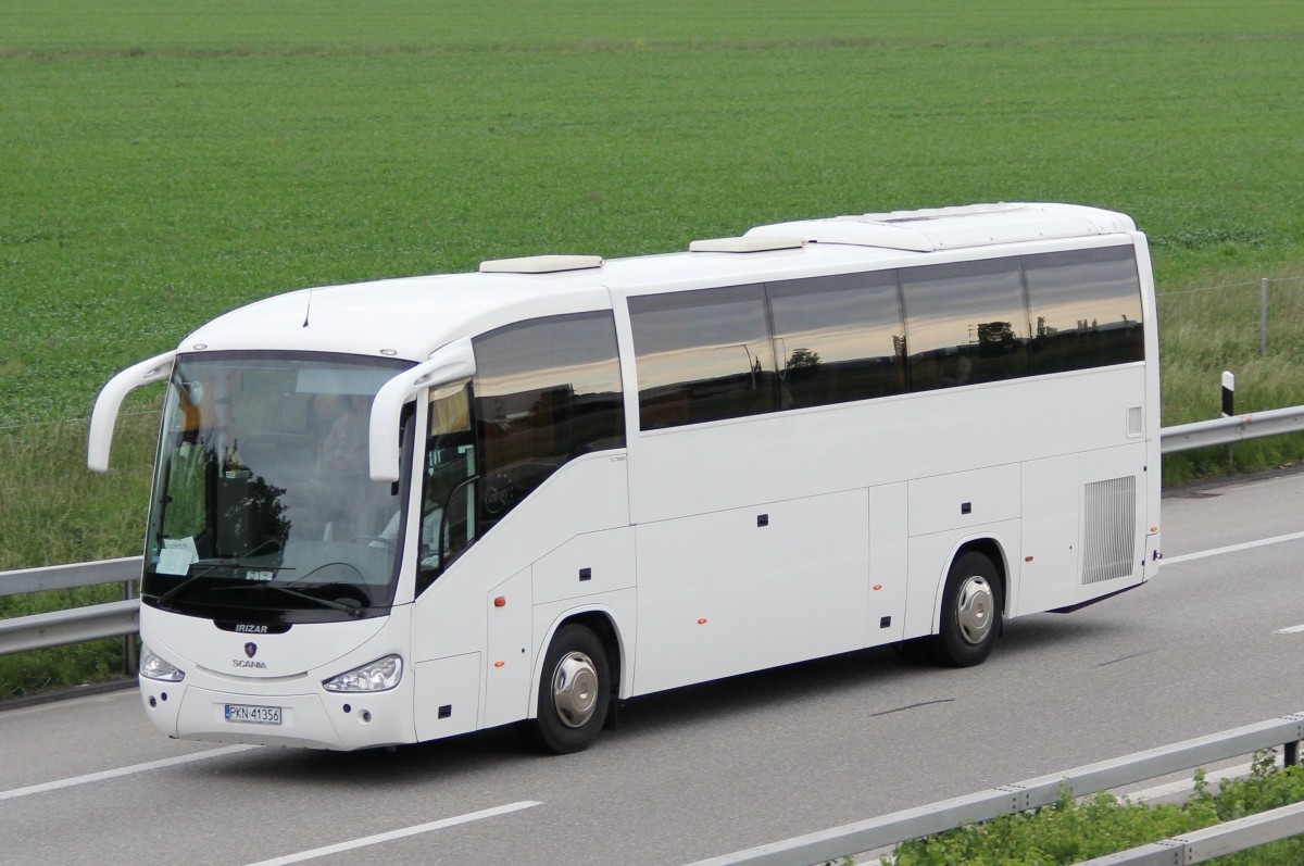 Scania Irizar immatriculé en Pologne, Oensingen 17.05.2014