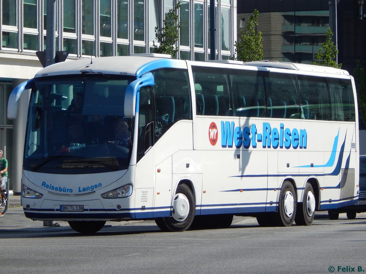 Scania Irizar von Reisebüro Langen aus Deutschland in Berlinam 07.06.2016