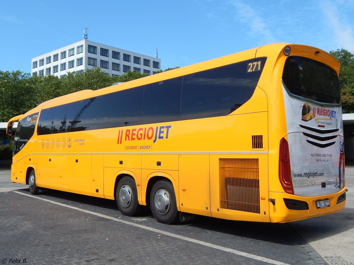 Scania Irizar von Student Agency aus Tschechien in Berlin am 11.06.2016