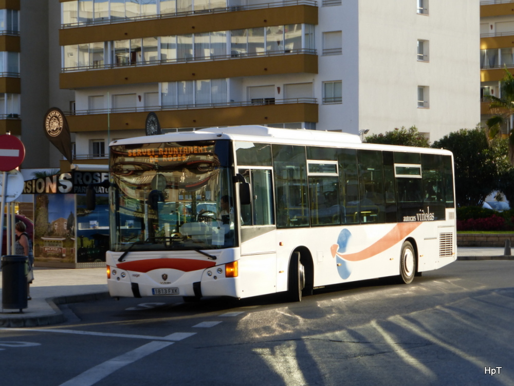 Scania NAGE unterwegs in Roses (Spanien) am 02.10.2014