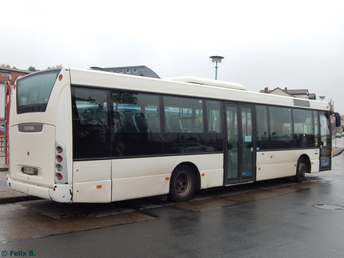 Scania OmniLink der PVM Waren in Neubrandenburg am 21.10.2016