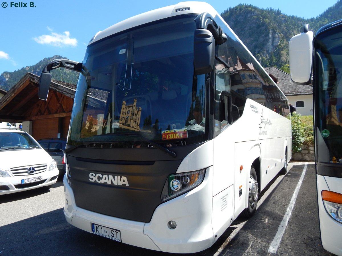 Scania Touring von Strychalski Transport aus Polen in Hohenschwangau am 11.08.2015