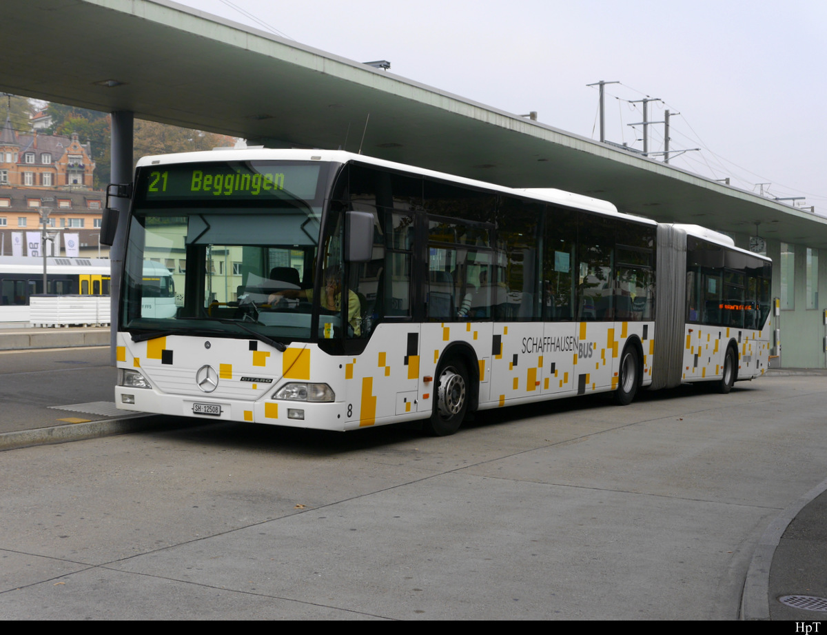 Schaffhausen Bus - Mercedes Citaro  Nr.8  SH  12508 in Schaffhausen am 20.10.2018