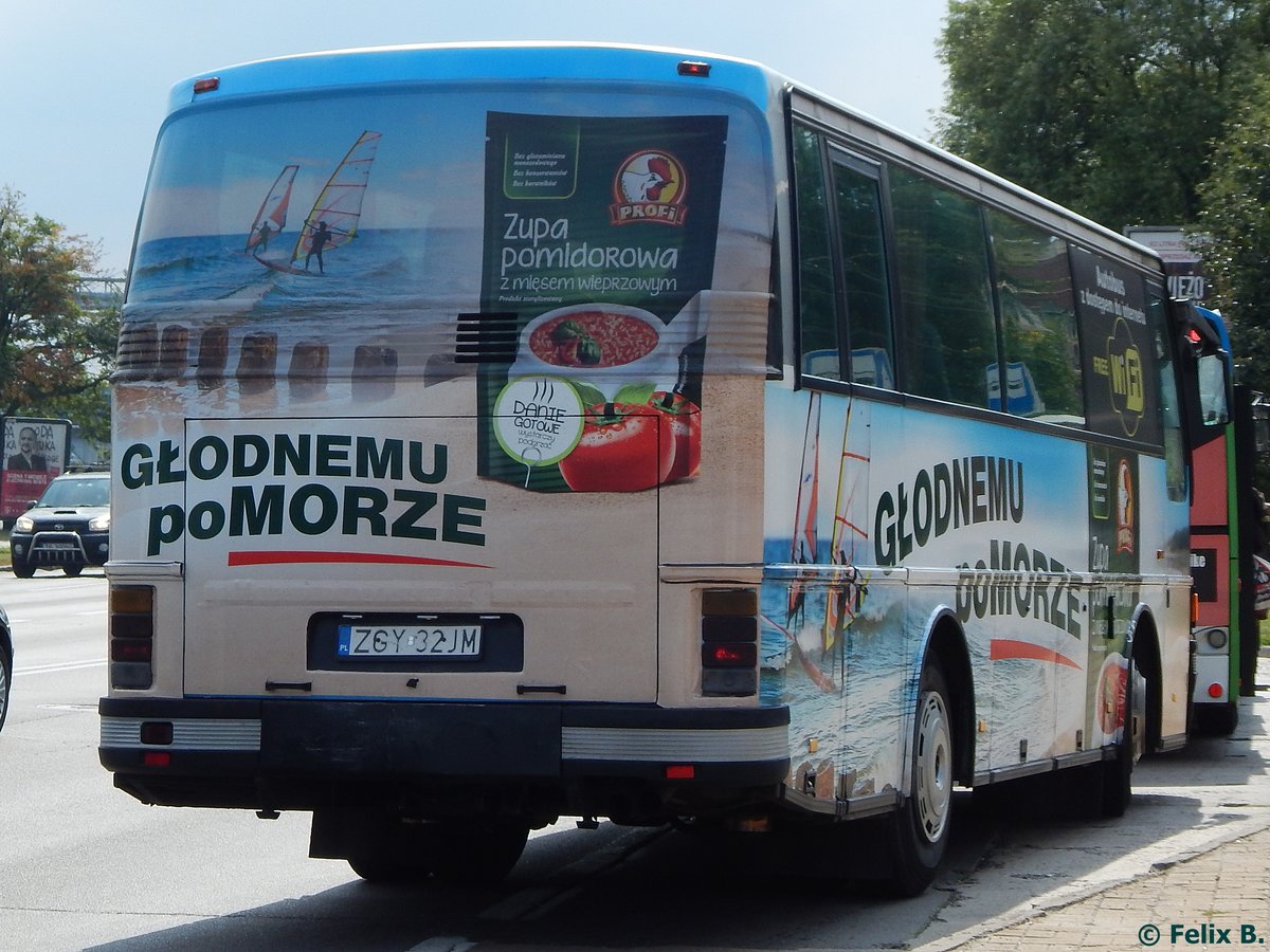 Setra 211 HD von PKS Gryfice aus Polen in Stettin am 26.07.2016