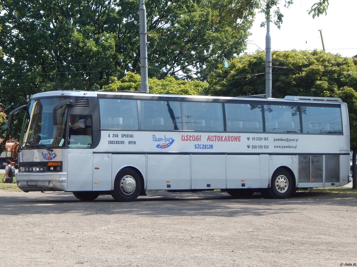 Setra 250 Spezial von Paan-Bus aus Polen in Stettin am 08.08.2018