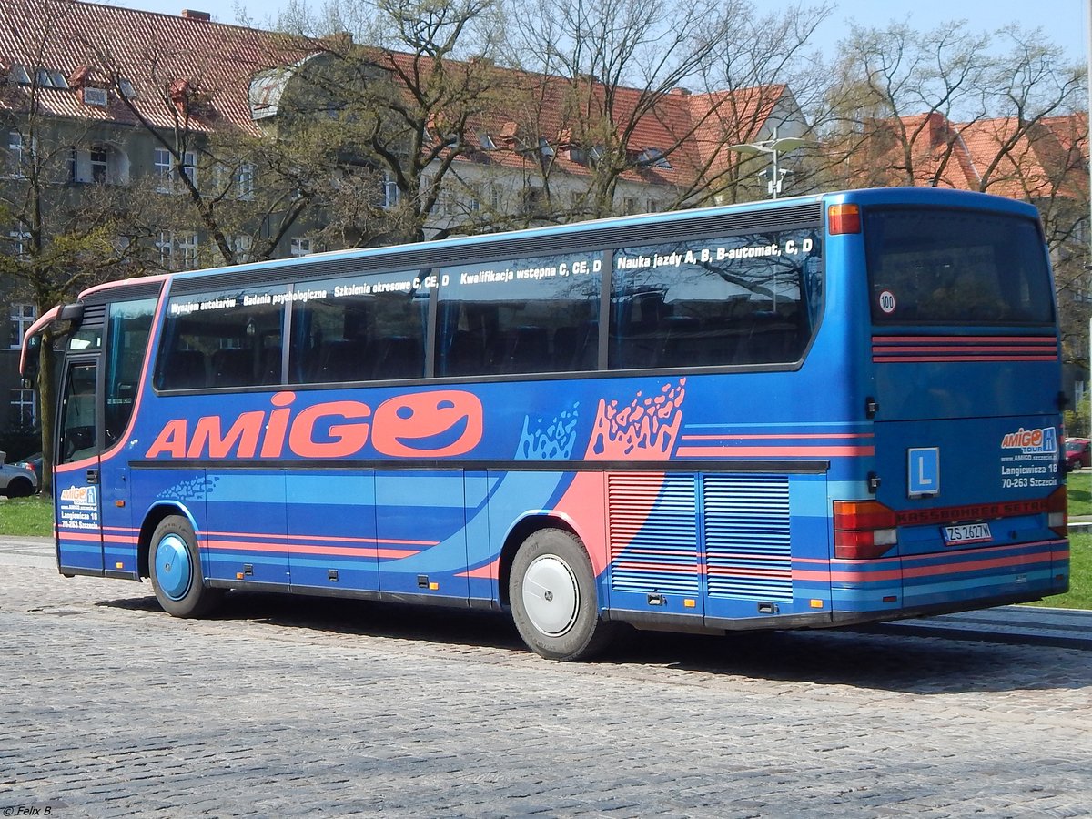 Setra 312 HD von Amigo sp.z o.o. aus Polen in Stettin am 18.04.2018