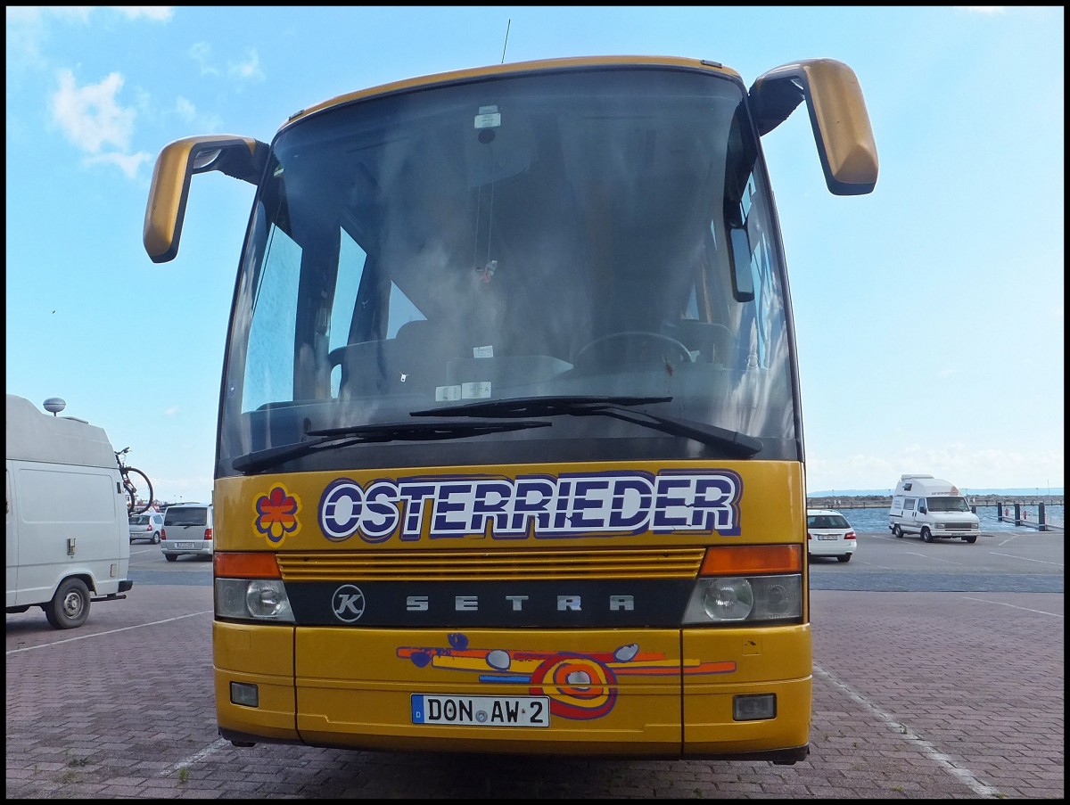 Setra 312 HD von Osterrieder aus Deutschland im Stadthafen Sassnitz am 21.06.2013