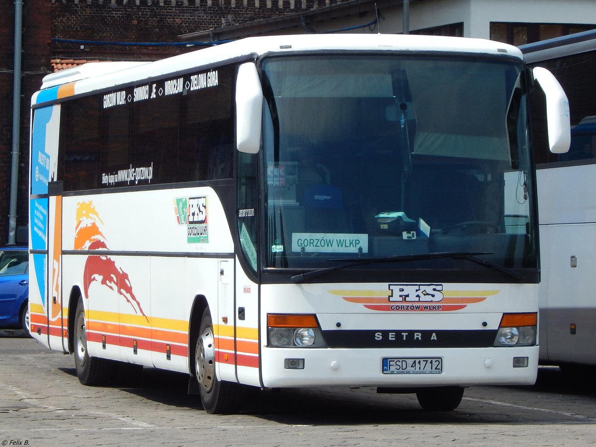 Setra 315 GT-HD von PKS Gorzów Wlkp aus Polen in Stettin am 08.08.2018