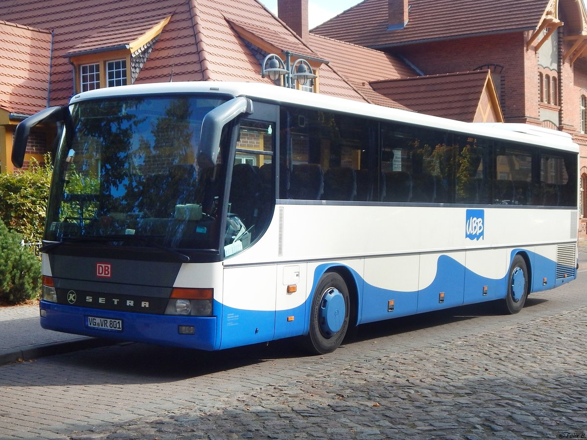 Setra 315 GT von der Usedomer Bäderbahn in Heringsdorf am 25.09.2018
