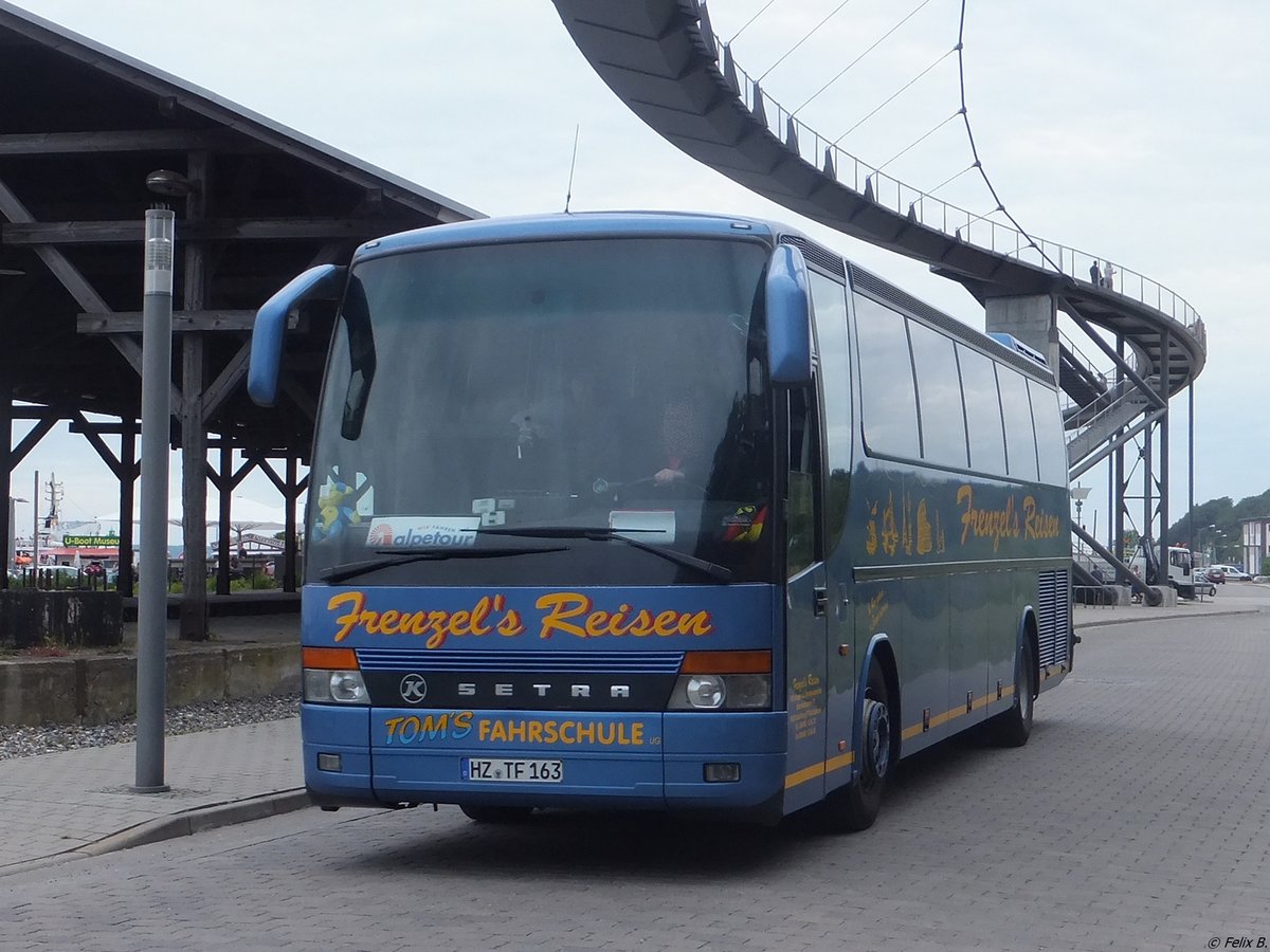 Setra 315 HD von Frenzel's Reisen aus Deutschland im Stadthafen Sassnitz.