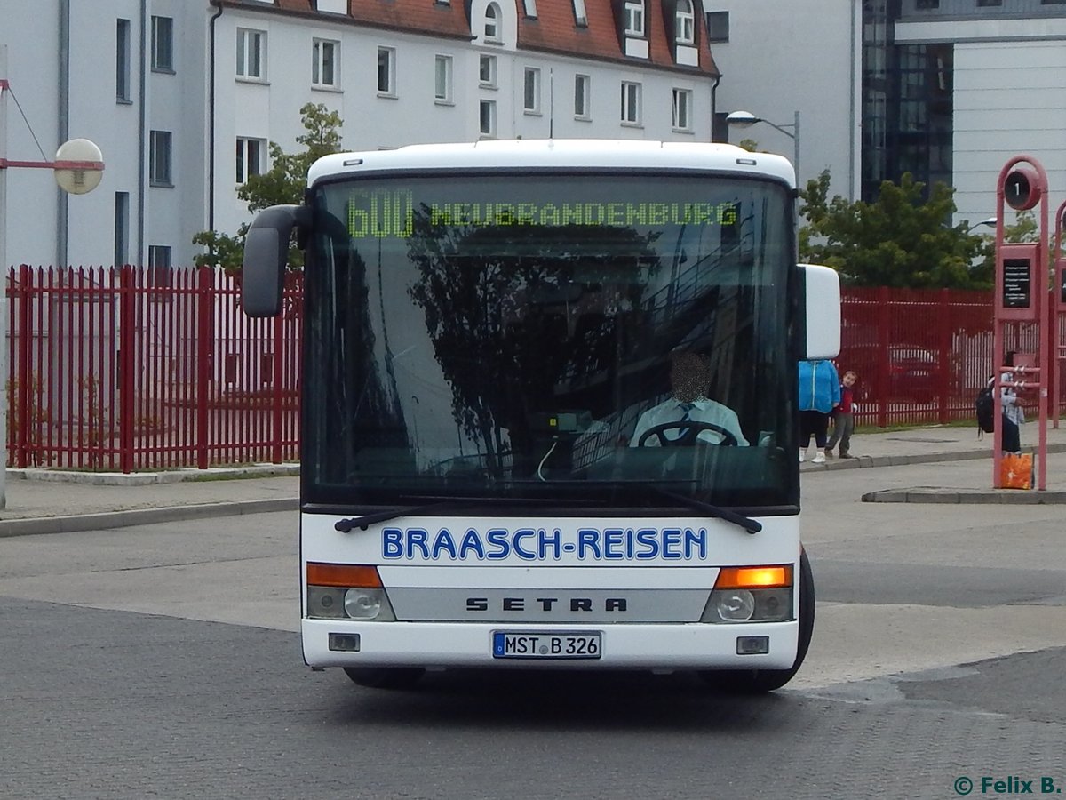 Setra 315 NF von Braasch Reisen aus Deutschland in Neubrandenburg am 30.09.2016