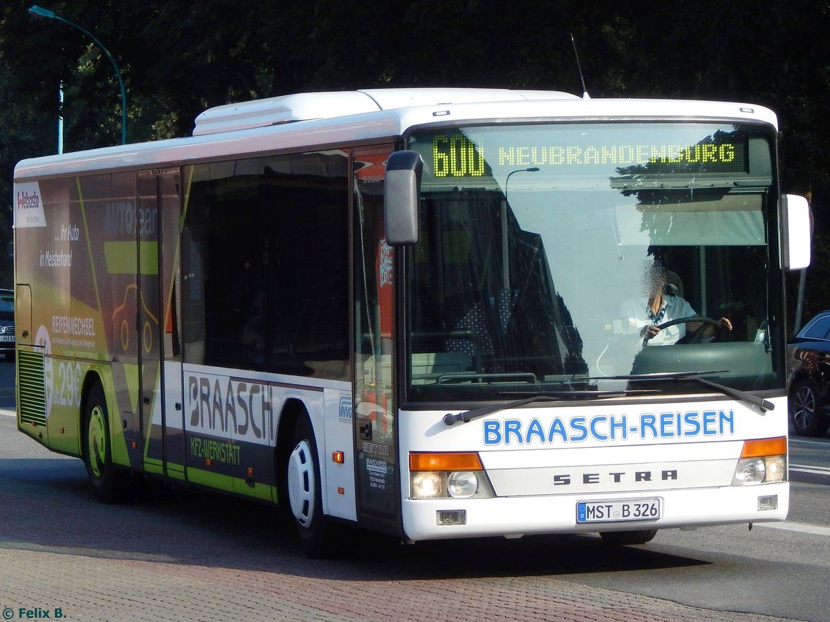 Setra 315 NF von Braasch Reisen aus Deutschland in Neubrandenburg am 09.09.2016
