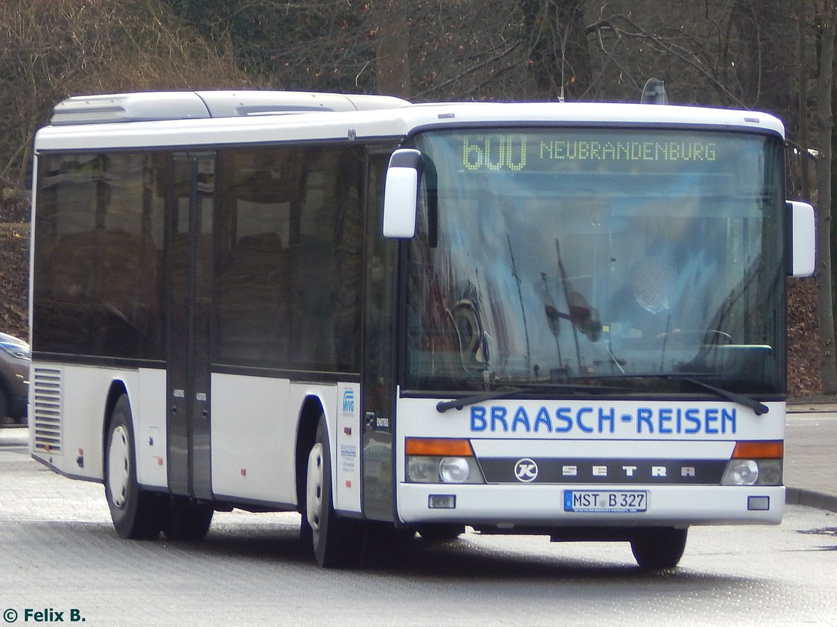 Setra 315 NF von Braasch Reisen aus Deutschland in Neubrandenburg am 09.12.2016