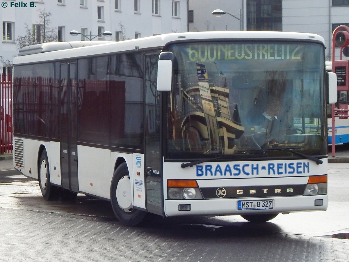 Setra 315 NF von Braasch Reisen aus Deutschland in Neubrandenburg am 09.12.2016