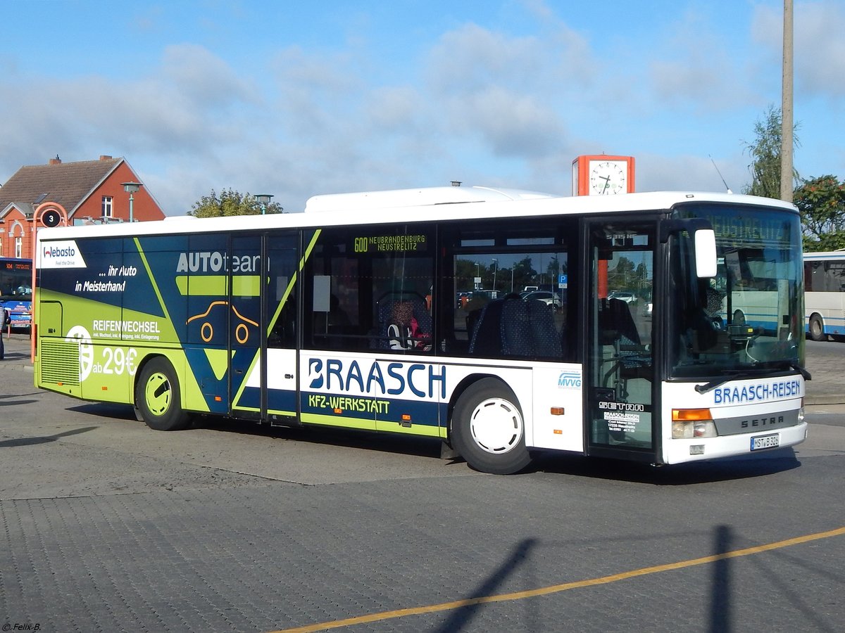 Setra 315 NF von Braasch Reisen aus Deutschland in Neubrandenburg am 15.09.2017