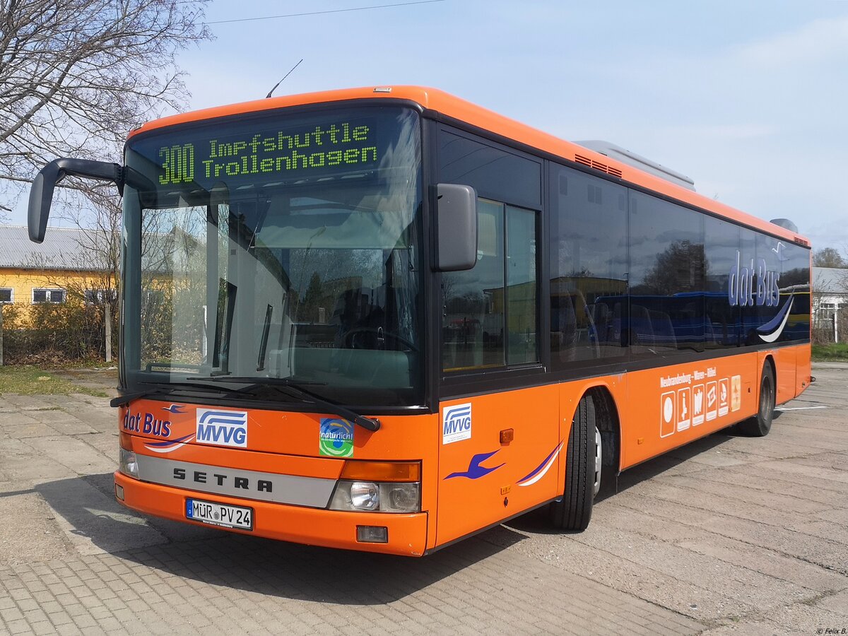 Setra 315 NF der MVVG in Neubrandenburg am 19.04.2021