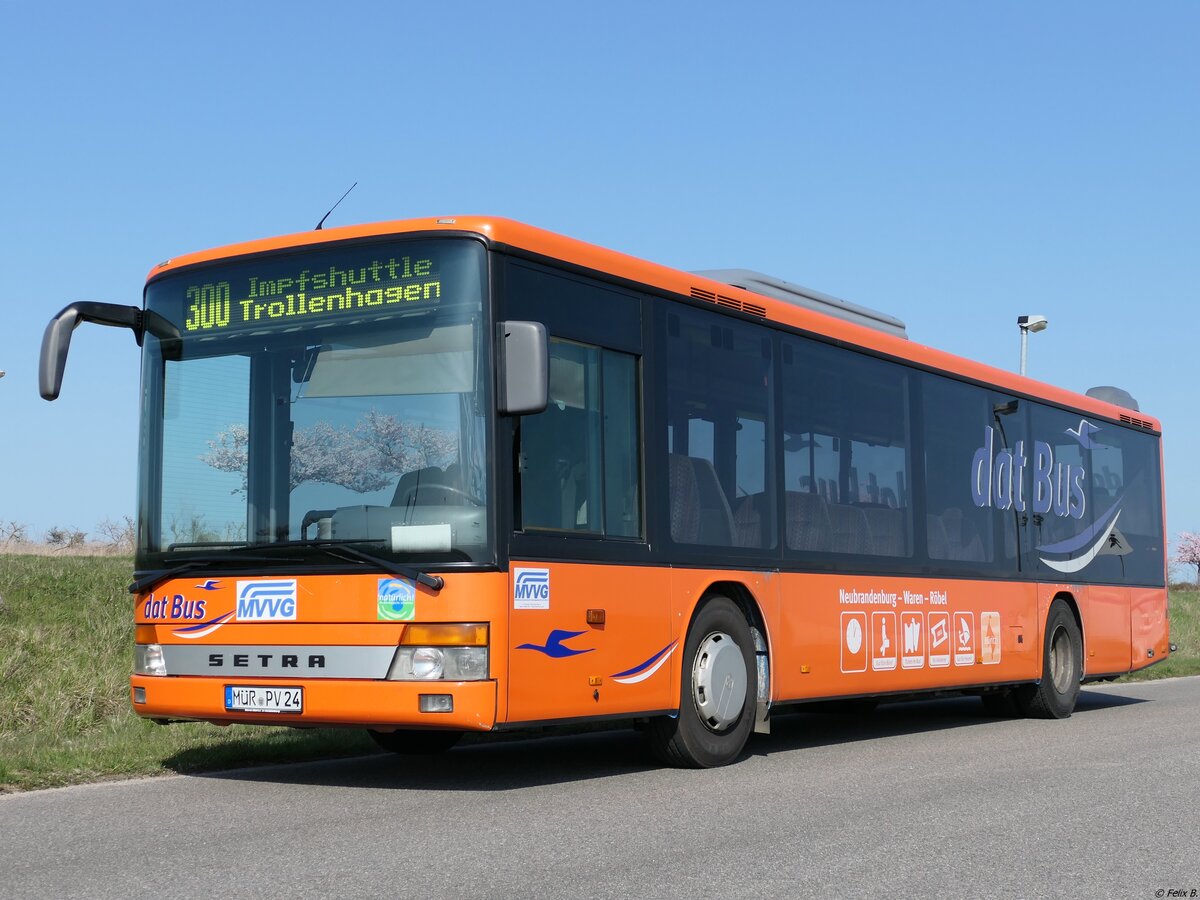 Setra 315 NF der MVVG in Trollenhagen am 19.04.2021