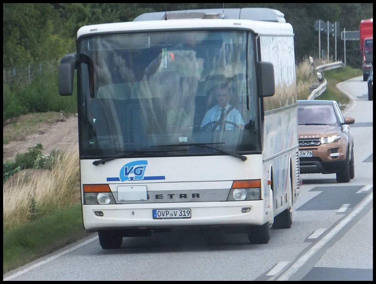 Setra 315 UL der Anklamer Verkehrsgesellschaft bei Samtens am 02.07.2014