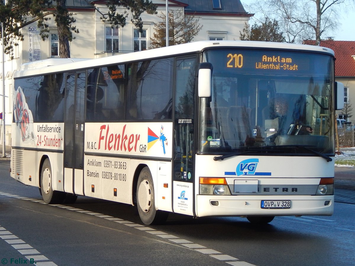Setra 315 UL der Anklamer Verkehrsgesellschaft in Greifswald am 20.01.2017