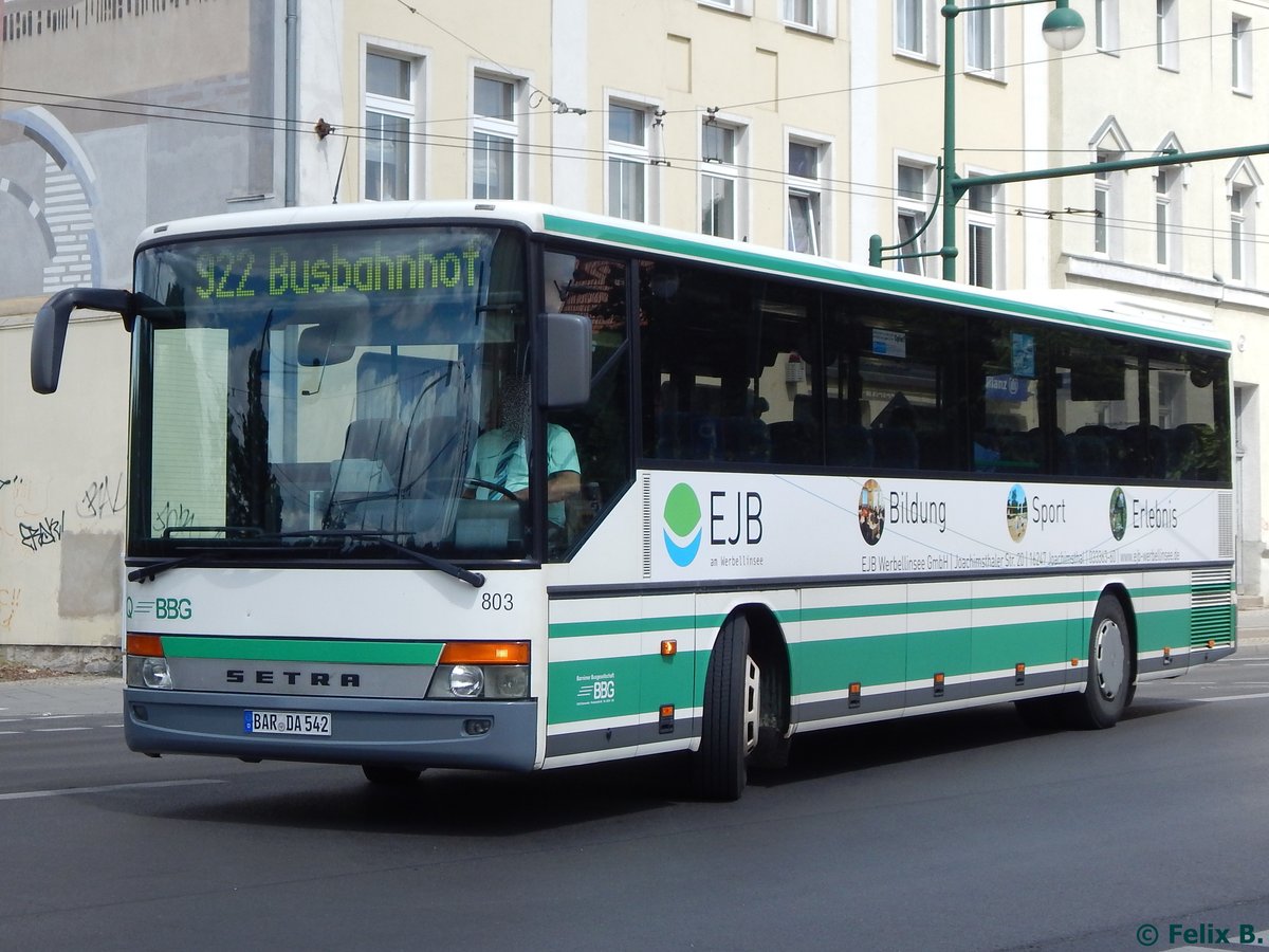 Setra 315 UL der Barnimer Busgesellschaft in Eberswalde am 09.06.2016