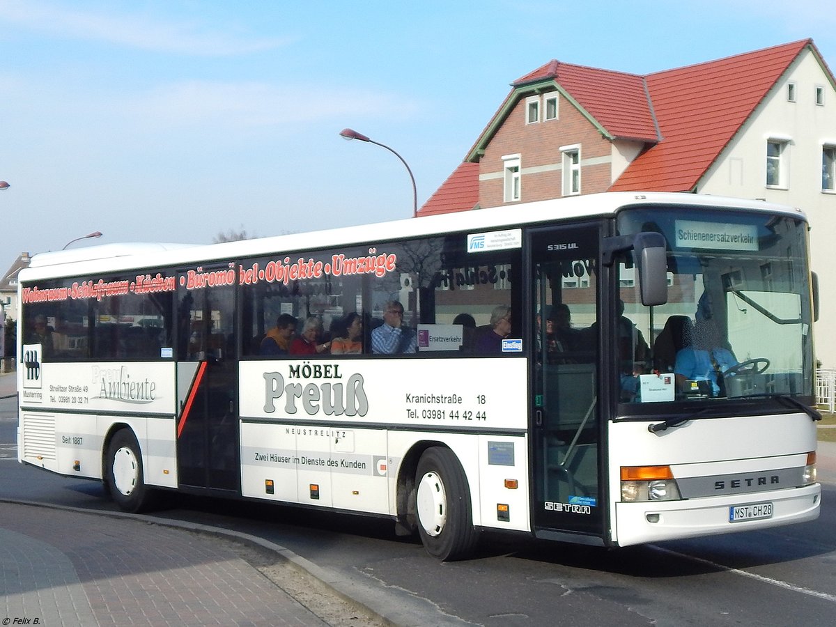 Setra 315 UL von Becker-Strelitz Reisen aus Deutschland in Bergen am 17.03.2015