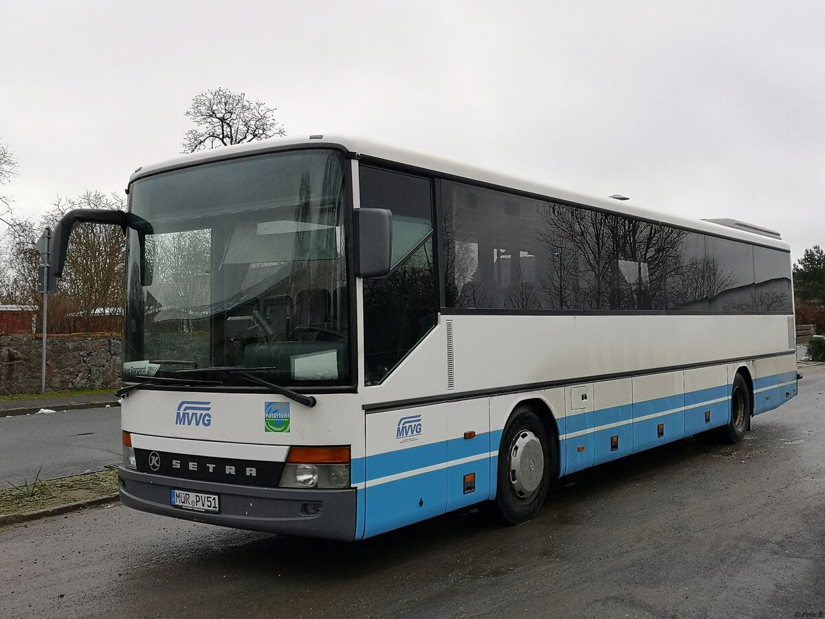 Setra 315 UL der MVVG in Bredenfelde am 14.01.2021