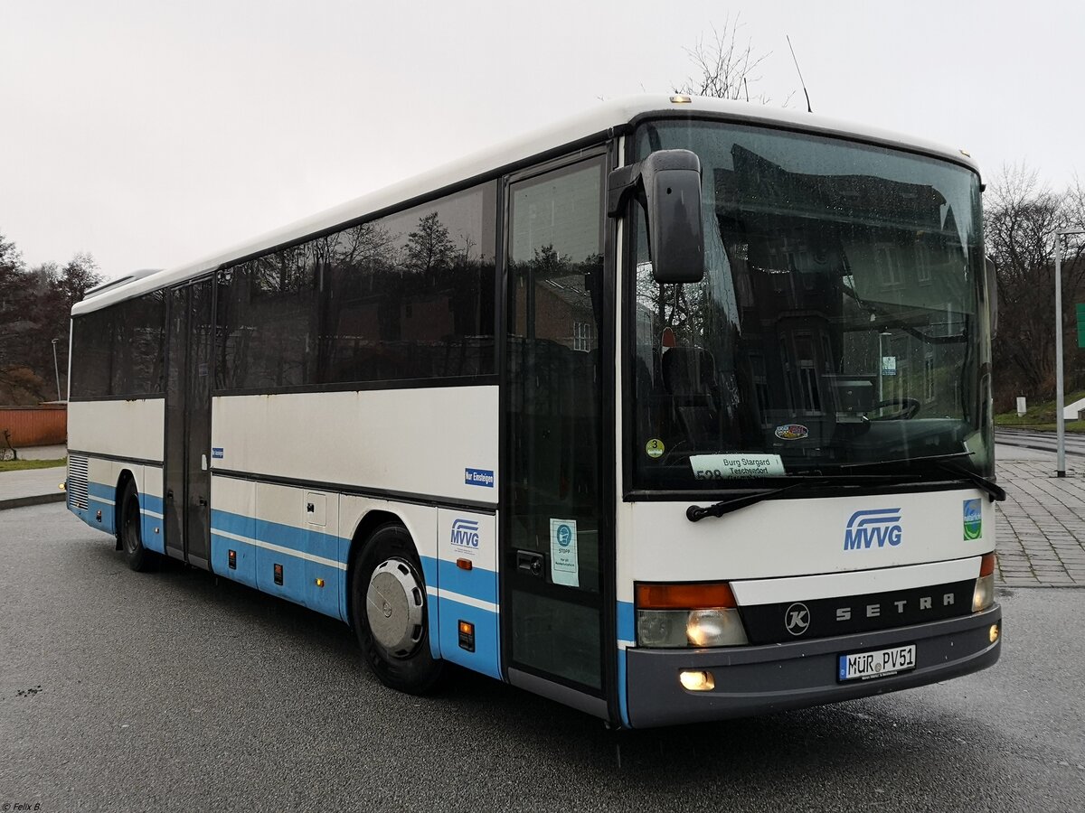 Setra 315 UL der MVVG in Burg Stargard am 14.01.2021