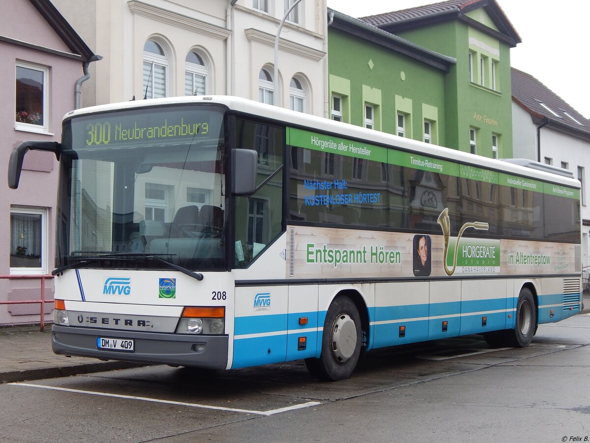 Setra 315 UL der MVVG in Neubrandenburg am 18.12.2018