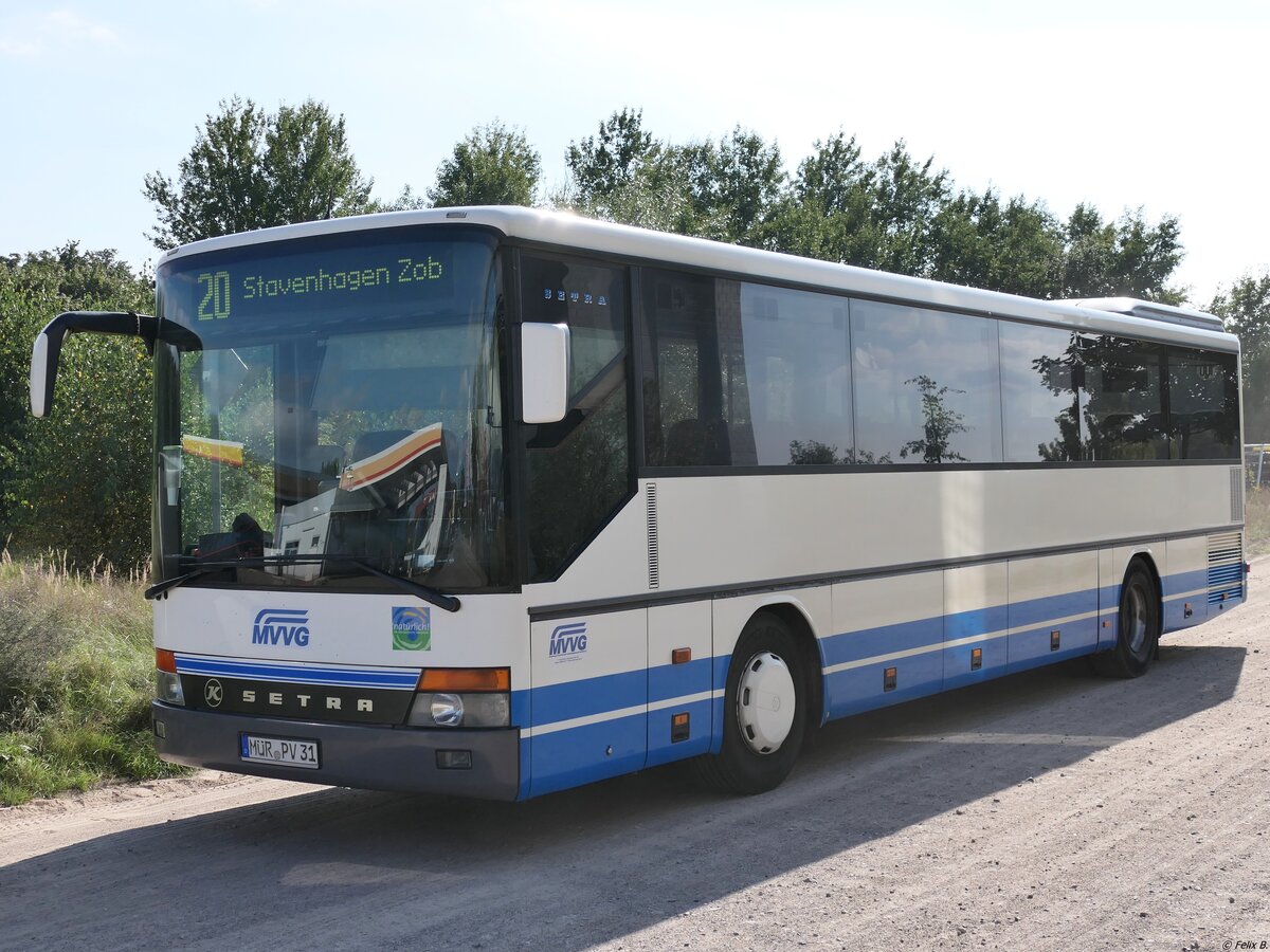 Setra 315 UL der MVVG in Waren am 22.09.2021