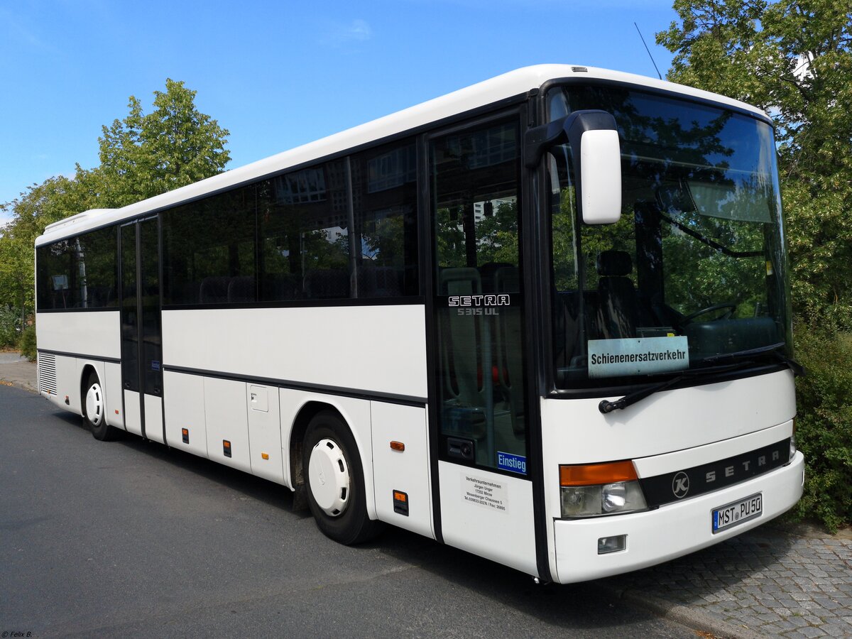 Setra 315 UL von Unger aus Deutschland in Neubrandenburg am 24.07.2019