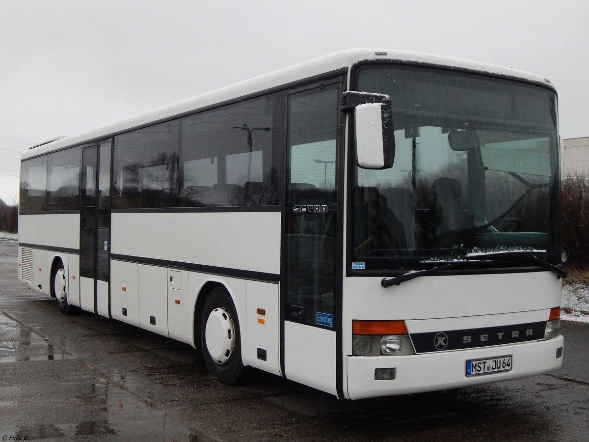 Setra 315 UL von Unger (ex Tonne) aus Deutschland in Neubrandenburg am 03.02.2018