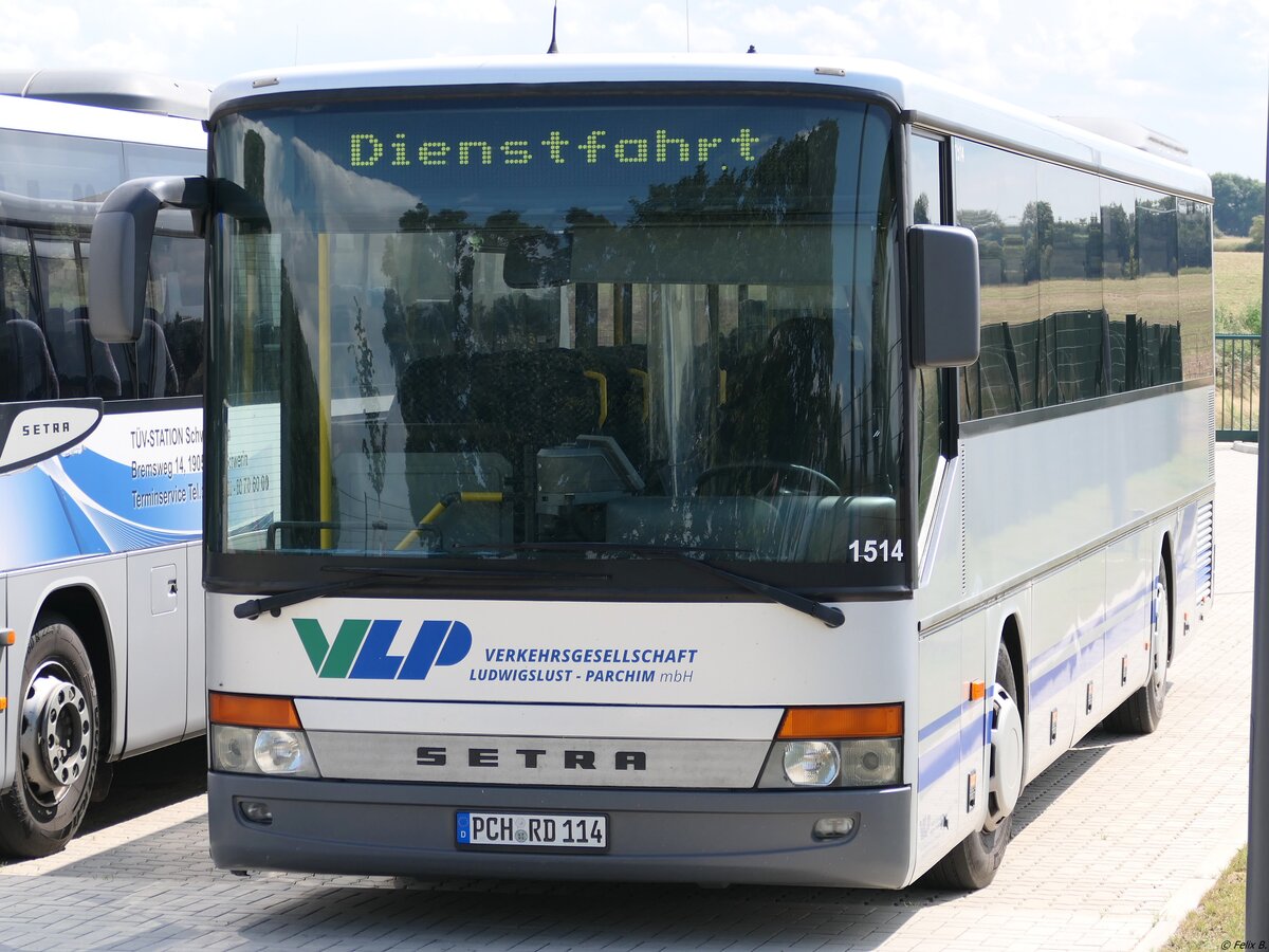 Setra 315 UL der Verkehrsgesellschaft Ludwigslust-Parchim mbH in L�bz am 04.08.2024