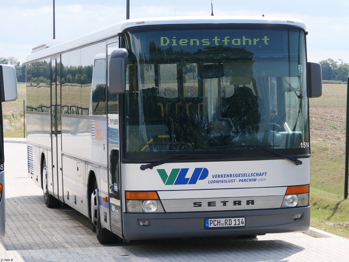Setra 315 UL der Verkehrsgesellschaft Ludwigslust-Parchim mbH in L�bz am 04.08.2024