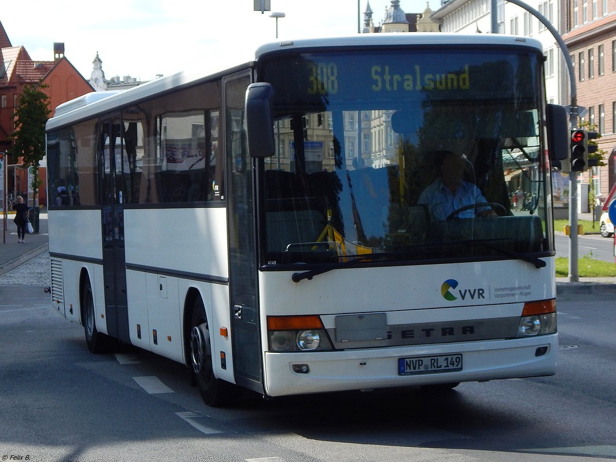 Setra 315 UL der VVR in Stralsund am 25.08.2017