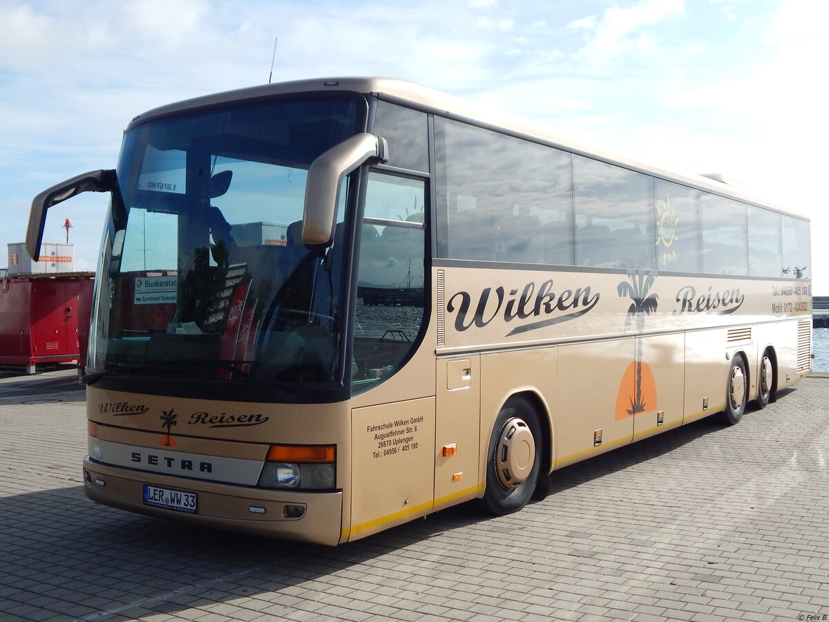 Setra 317 GT-HD von Fahrschule Wilken aus Deutschland im Stadthafen Sassnitz am 28.09.2019